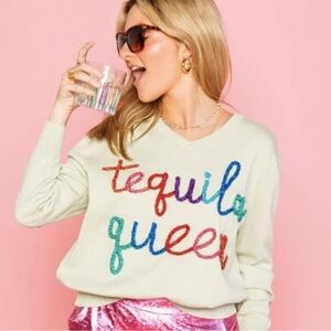 Queen of Sparkles Tequila Queen Sweater - Multicolor